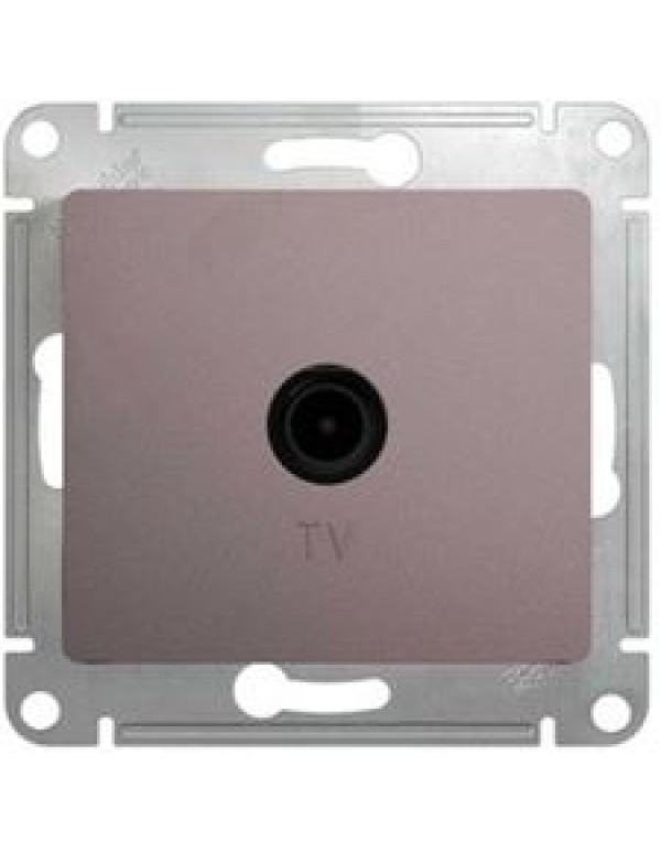 GLOSSA TV РОЗЕТКА оконечная 1DB, механизм, ПЛАТИНА