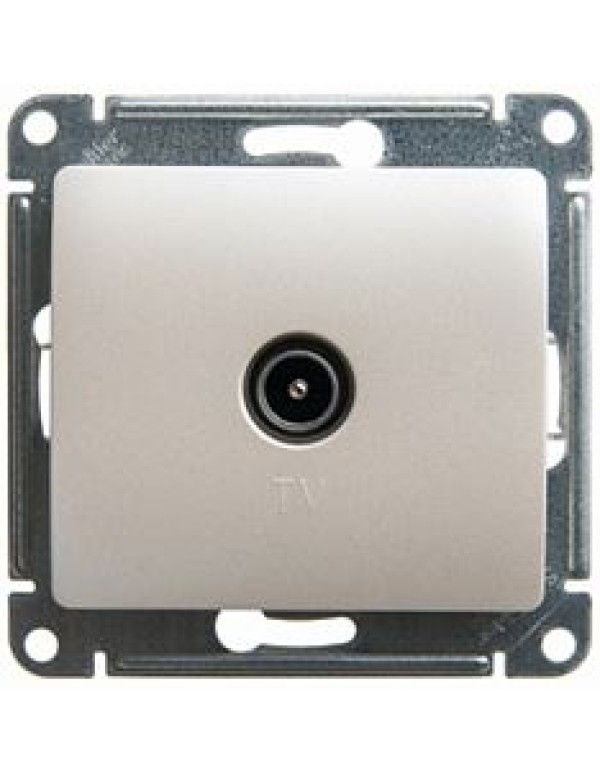 GLOSSA TV РОЗЕТКА проходная 4DB, механизм, ПЕРЛАМУТРОВЫЙ