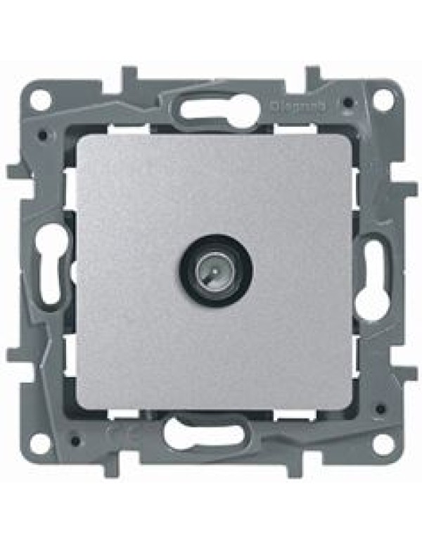 Оконечная розетка Legrand Etika 1 выход механизм с накладкой (672465)