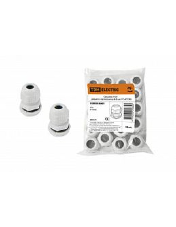 Резьбовой кабельный ввод TDM PG 9 для кабеля диаметром 4-8мм (SQ0805-0001)