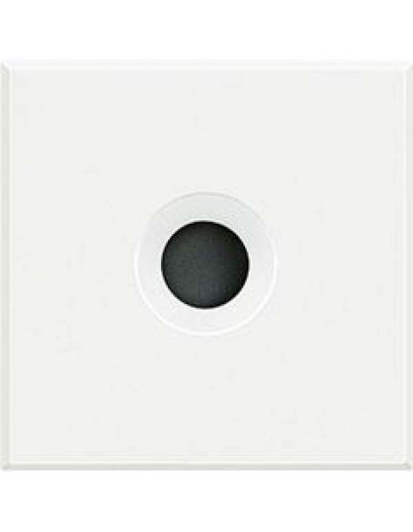 Заглушка 2 мод.с выходным отверстием D9 мм белый AXOLUTE