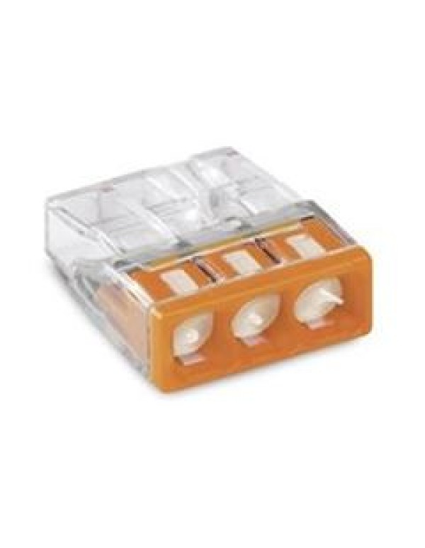 Клеммник WAGO 3 (одножильных) х 0,5-2,5 мм2 24A Cu/Al с пастой  Alu-Plus  [уп. 100шт]