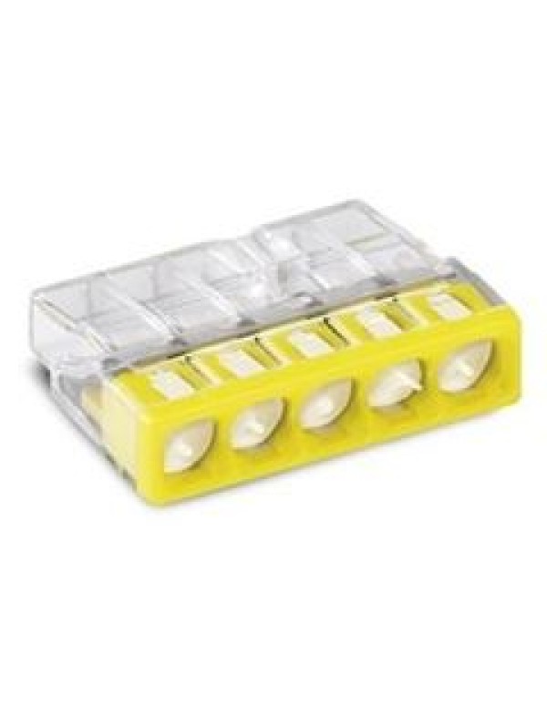 Клеммник WAGO 5 (одножильных) х 0,5-2,5 мм2 24A Cu/Al с пастой  Alu-Plus  [уп. 100шт]