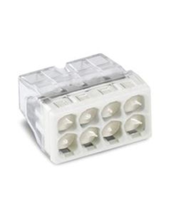 Клеммник WAGO 8 (одножильных) х 0,5-2,5 мм2 24A Cu/Al с пастой  Alu-Plus  [уп. 50шт]