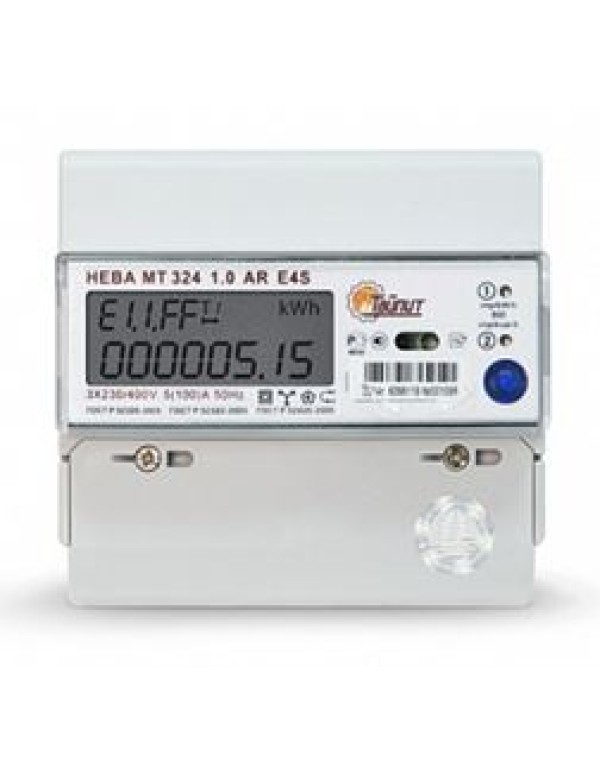 Счетчик э/энергии 3-фаз.  5 - 60А к.т.1.0/2.0, 1-4 тар., НЕВА МТ 324 1.0 AR E4BS26