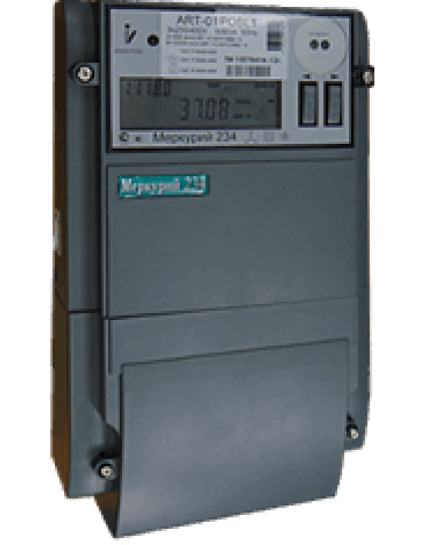 Счетчик э/энергии 3-фаз.  5 - 60А к.т.1.0/2.0,1-4 тар. электр. внутр. тар. CAN, ЖКИ  Меркурий 