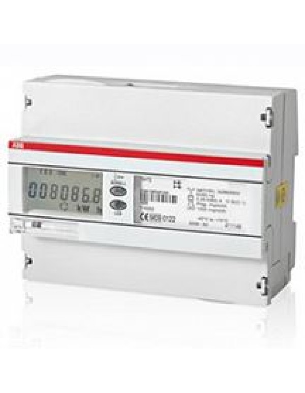 Счетчик 3-фазный акт-реакт. энергии(2Н), 4-тарифный c тарификатором, кл. точн.1, прямого вкл. 5(80)А, 2 вх/вых,RS485,тип A43 412-200  2CMA100115R1000 24ckc
