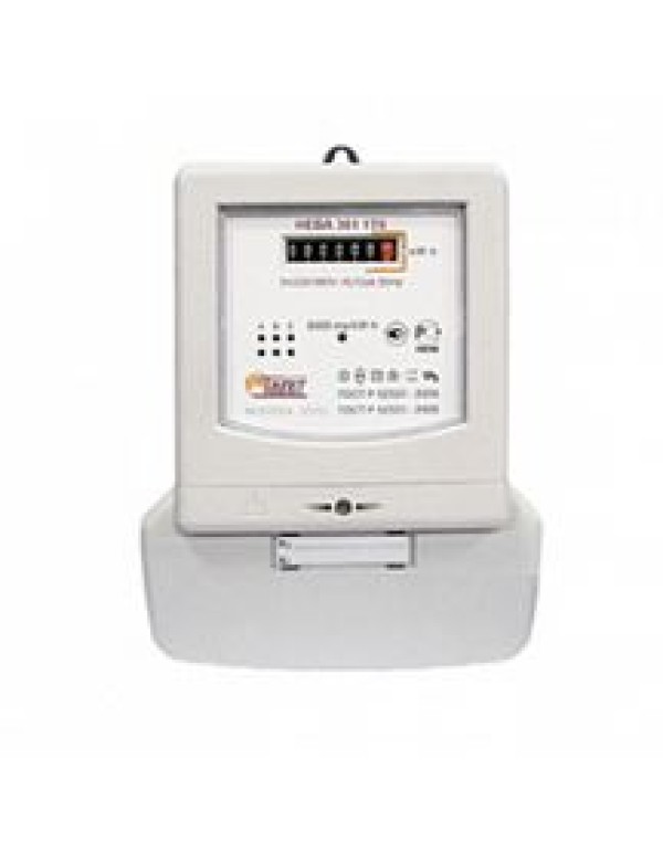 Счетчик электроэнергии трехфазный однотарифный  НЕВА 301 1SO 1,0 5-100А МЕХ шкаф/Din Тайпит