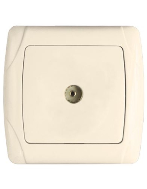 Розетка TV 1-мест. 75Ом 5-862МГц беж. Мадрид EKF PROxima | EIA00-027-20 | EKF