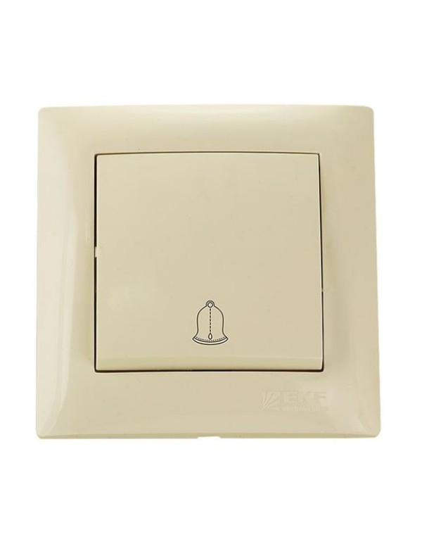 Милан Механизм кнопки звонка 10А бежевый без рамки EKF | EMZ10-026-20 | EKF