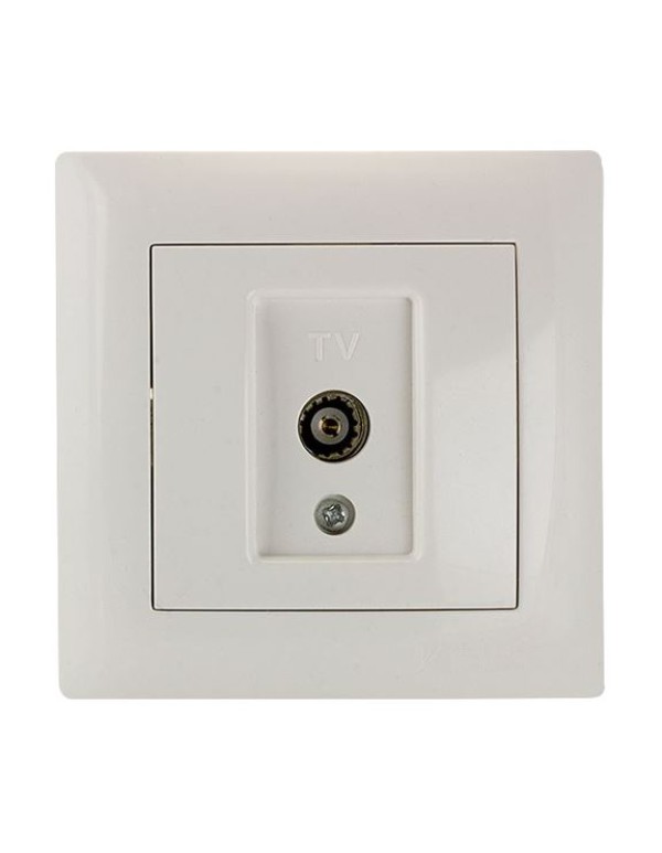 Милан Механизм розетки TV 75Ом 5-862МГц белый без рамки EKF PROxima | EMA00-027-10 | EKF