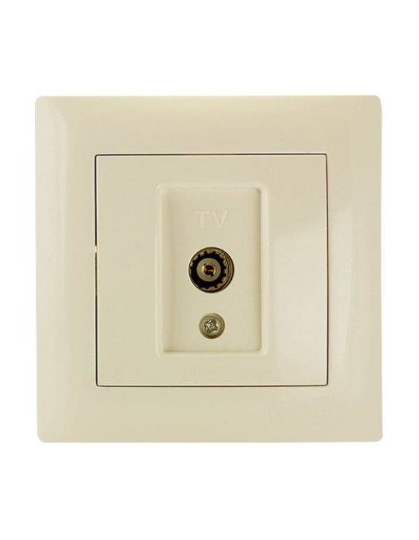 Милан Механизм розетки TV 75Ом 5-862МГц бежевый без рамки EKF PROxima | EMA00-027-20 | EKF