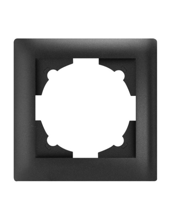 Милан Рамка 1-местная черная EKF | EMM-R-1-BK | EKF