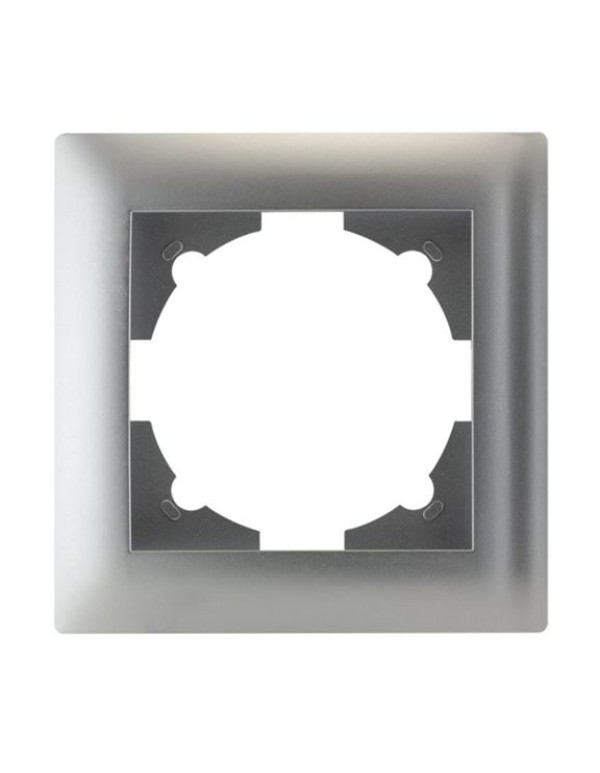 Милан Рамка 1-местная серебряная EKF | EMM-R-1-SR | EKF