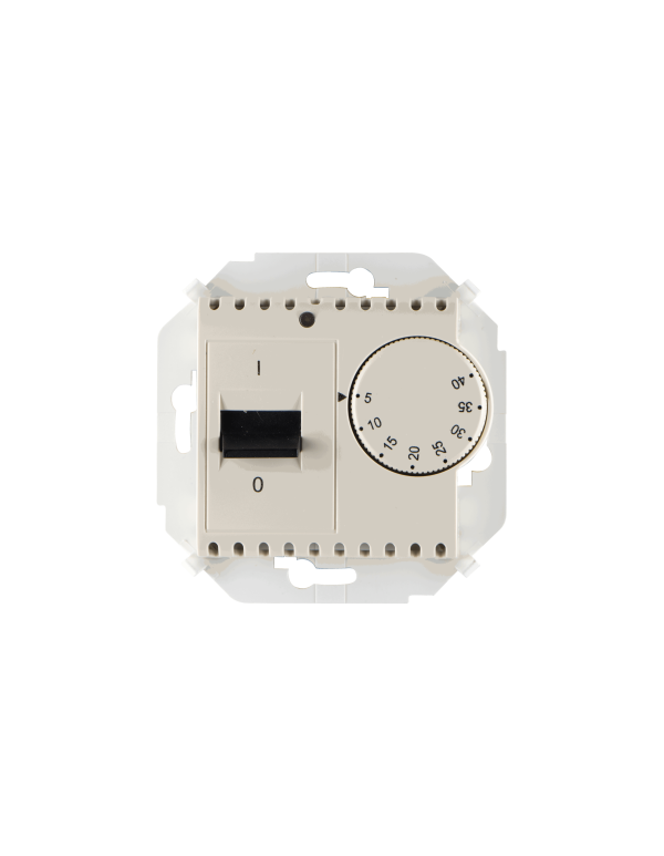Регулятор для тёплого пола, с зондом, 16А, 230В, 3600Вт, 5-40град, IP20, слоновая кость Simon 15 | 1591775-031 | Simon