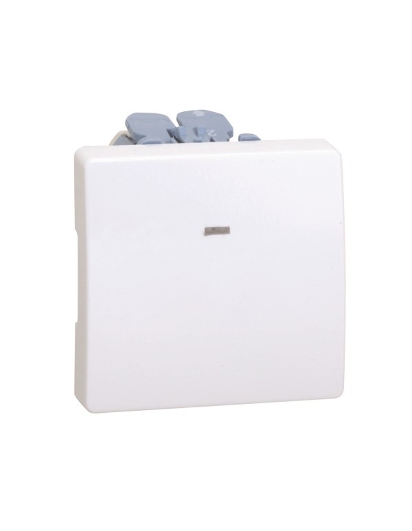 Выключатель одноклавишный проходной с 3-х мест с подсветкой, 10А 250В, широкий модуль, S27, слоновая кость | 27254-62 | Simon