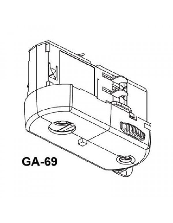 GA69-1 Мультиадаптер Nordic 6А, 250V алюминий (нагрузка до 5 кг)