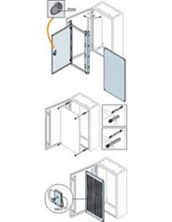 Монтажная плата перфорированная   800x800mm (h*w)