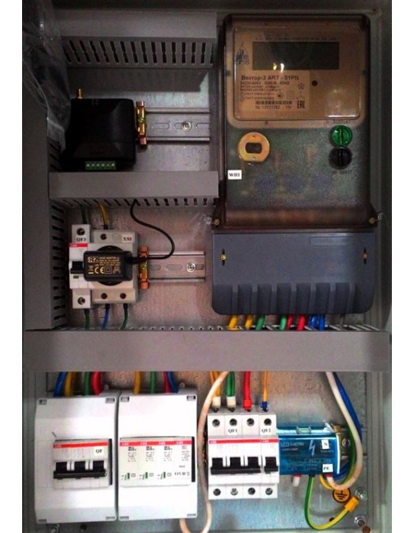 Щит ЩУ 25А 3ф 2 тарифа IP65 с огран. мощности