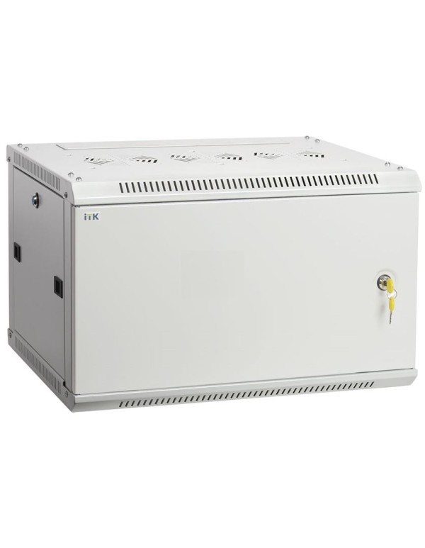 Шкаф LINEA W 6U 600x450 мм дверь металл, RAL7035 | LWR3-06U64-MF | ITK