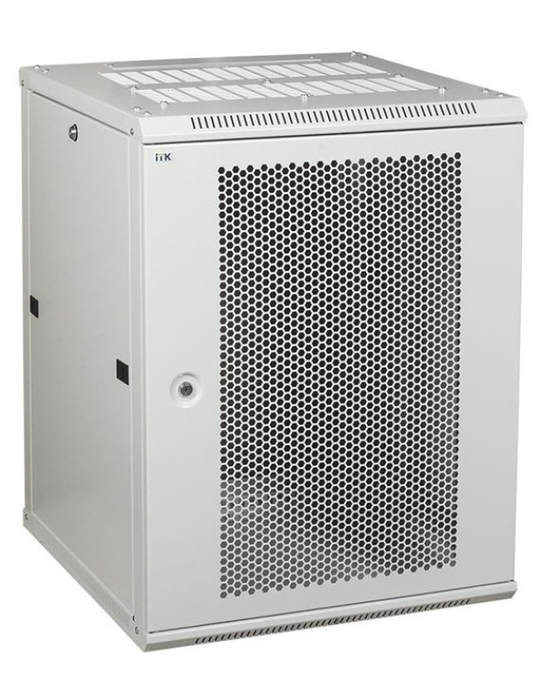 Шкаф LINEA W 6U 600x450 мм дверь перфорированная, RAL7035 | LWR3-06U64-PF | ITK