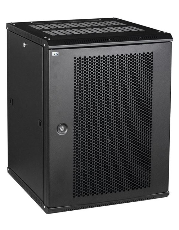 Шкаф LINEA W 6U 600x450 мм дверь перфорированная, RAL9005 | LWR5-06U64-PF | ITK