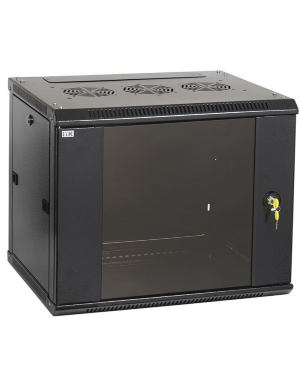 Шкаф LINEA W 6U 600x450 мм дверь стекло, RAL9005 | LWR5-06U64-GF | ITK