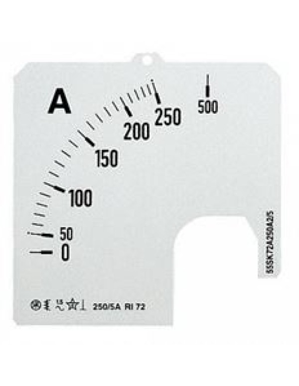 Шкала для амперметра SCL 2/50 60mV