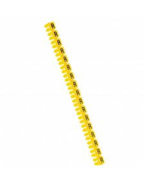 Кабельная маркировка Legrand в виде групповой полоски буквы 8x3 с полем для надписи (038377)