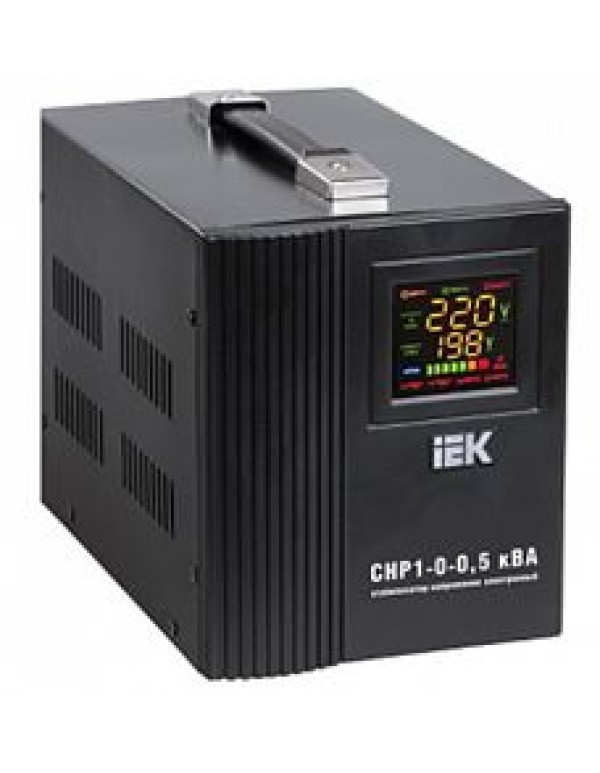 Стабилизатор напряжения IEK Home электронный 1-фазный с байпасом (IVS20-1-00500)