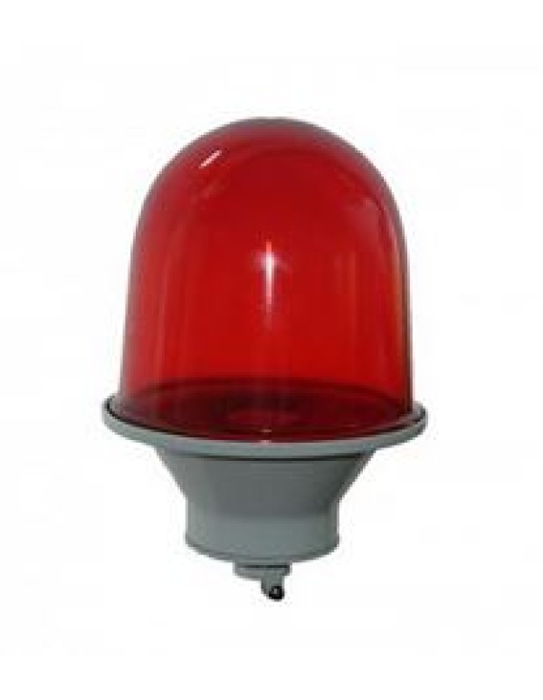 Светильник сигнальный  заградит. огонь  100Вт Е27 IP53 красн. стекло на трубу Гагарино