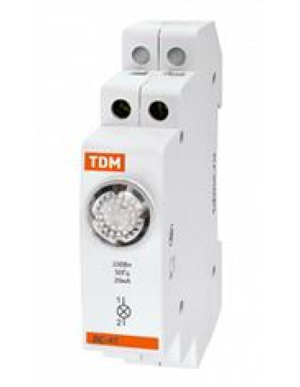 Световой индикатор (лампа сигнальная) для распределительного щита зеленый 220-230В TDM (SQ0214-0009)