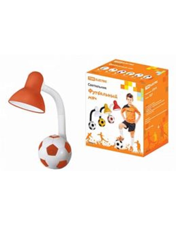 Светильник Футбольный мяч настол. 40Вт Е27 красно-белый TDM