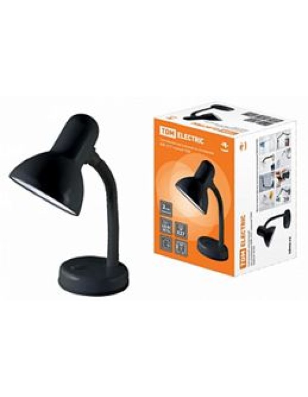 Светильник настольный на основании 60Вт, E27 черный TDM