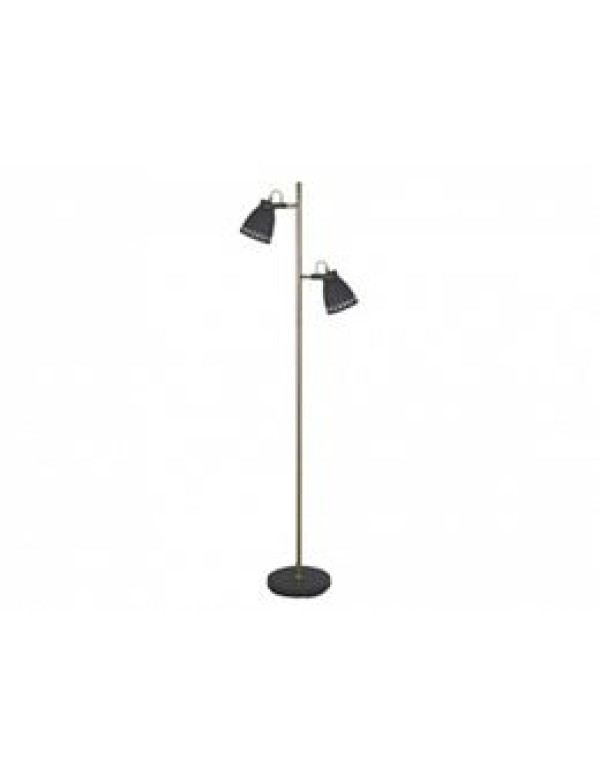 Светильник торшер (ЛН) Е27 2*40Вт New York черный + стар медь Camelion