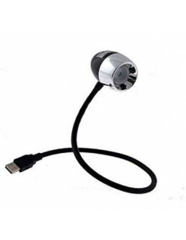 Светильник-USB (LED) 1Вт на гибкой стойке 400мм для компьютера черный Camelion