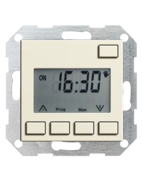 Таймер электронный Easy Gira System 55 крем глянцевый