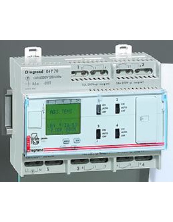 Цифровое реле времени для распределительного щита Legrand количество каналов4 AC (004770)
