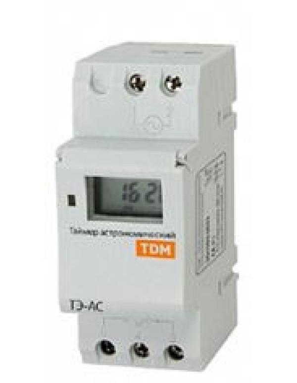Таймер электронный ТЭ-АС 16А DIN (астрономический) TDM