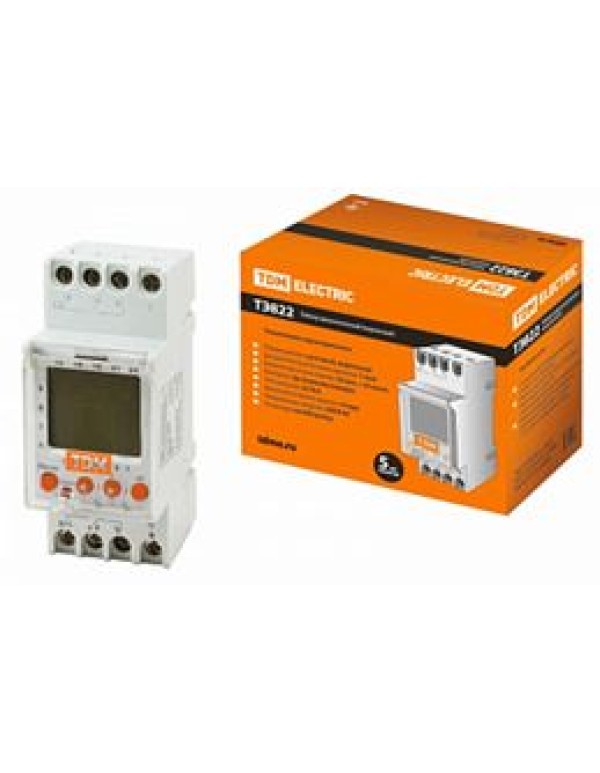 Таймер электронный ТЭ822 2-канальный 2х16А DIN TDM