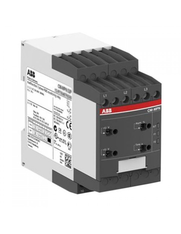 Реле контроля CM-MPN.52P без контр нуля, Umin/Umax3х350-460В/480- 580BAC, 2ПК, пружинные клеммы