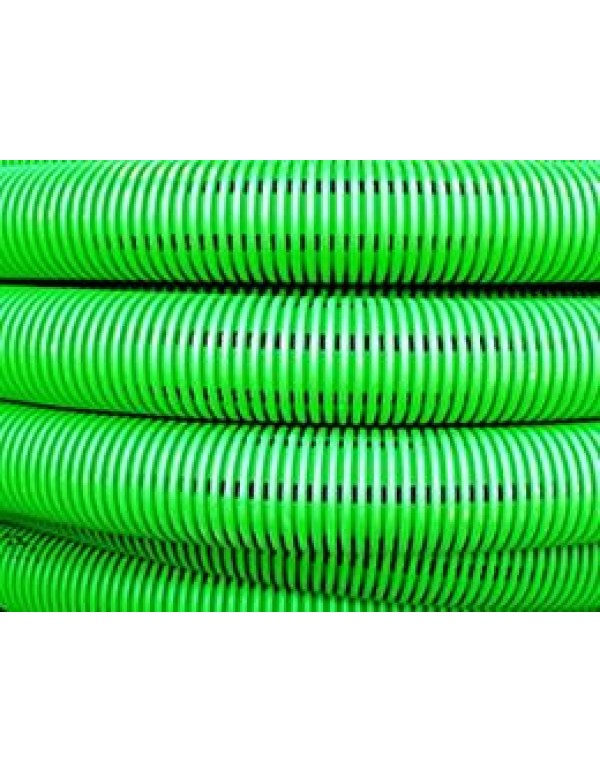 Труба гибкая двустенная дренажная д.160мм, класс SN6, перфорация 360 град., цвет зеленый