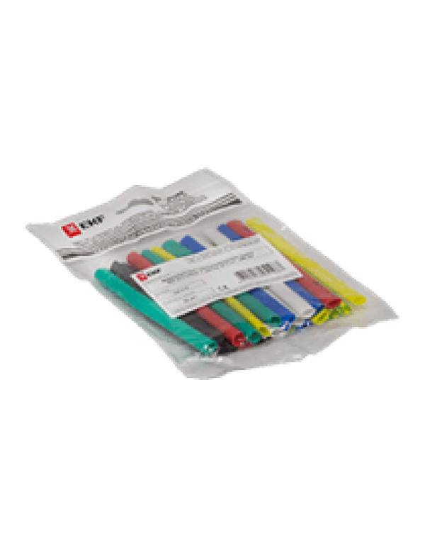 Термоусаживаемая трубка ТУТ 20/10 набор: 7 цветов по 3шт. 100мм EKF PROxima