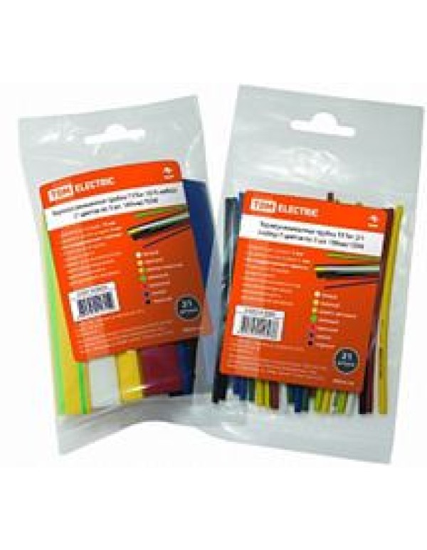 Трубка термоусаживаемая ТУТнг 20/10 набор (7 цветов по 3 шт. 100мм) (SQ0518-0509) TDM