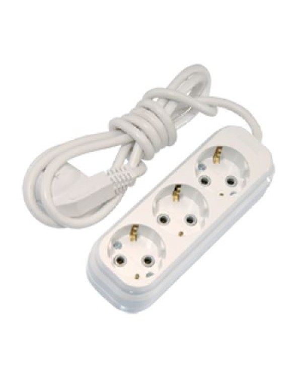 Удлинитель У03 3 места 2Р+PЕ/2метра 3х1мм2 16А/250В | WYP10-16-03-02-Z-N | IEK