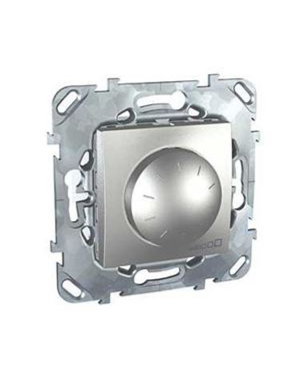 Unica Диммер поворотный для ламп накаливания и галогенных ламп 230V, 40-300W Алюминий