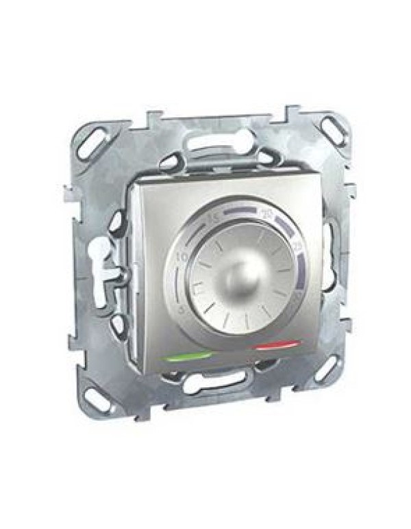 Unica Электронный термостат 8А (от+5 до +30 град) Алюминий