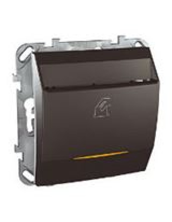 Unica Карточный выключатель с выдержкой времени Графит