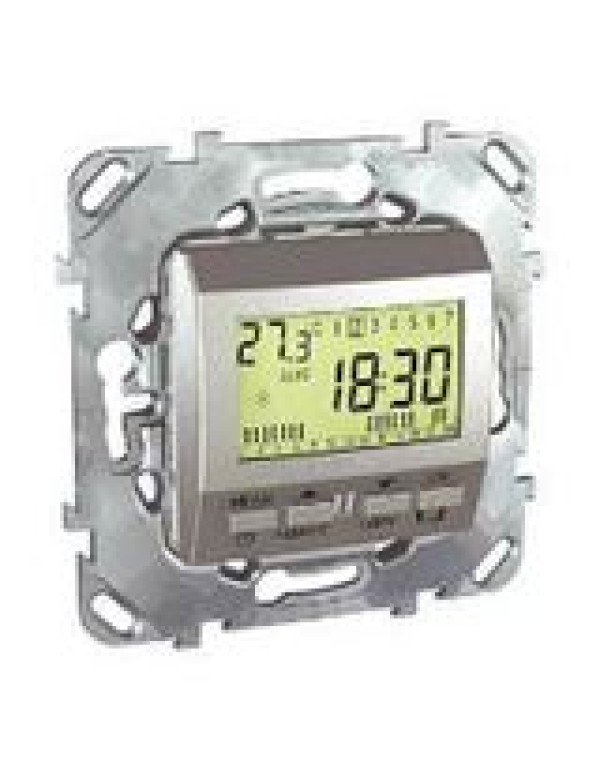 Unica Таймер программируемый, недельный, 1000VA Алюминий