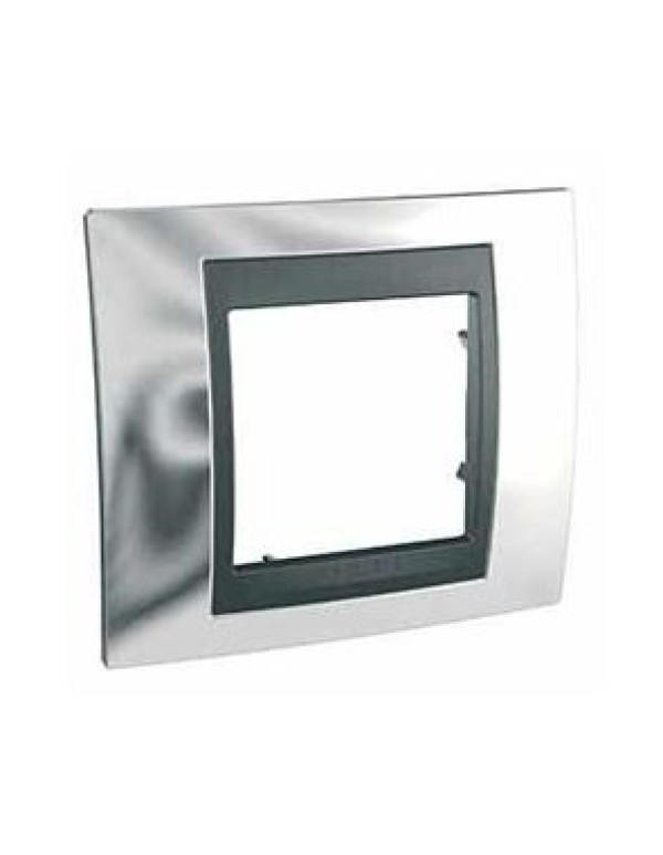Unica Top Рамка х1 металл Хром